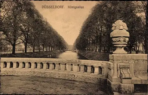 Ak Düsseldorf am Rhein, Königsallee