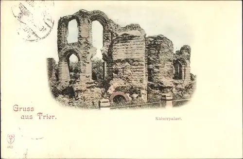 Ak Trier in Rheinland Pfalz, Kaiserpalast, Ruine