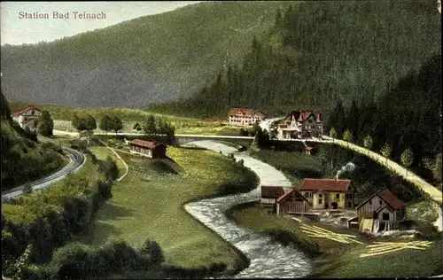 Ak Bad Teinach Zavelstein im Schwarzwald, Panorama