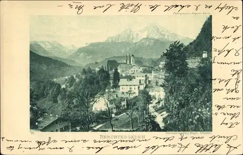 Ak Berchtesgaden in Oberbayern, Panorama