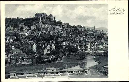 Ak Marburg an der Lahn, Panorama