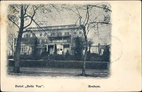 Ak Arnhem Gelderland Niederlande, Hotel Belle Vue