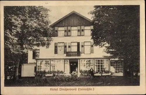 Ak Gelderland Niederlande, Hotel Dreijeroord (tuinzijde)