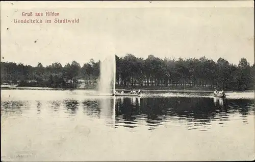 Ak Hilden im Rheinland, Gondelreich im Stadtwald