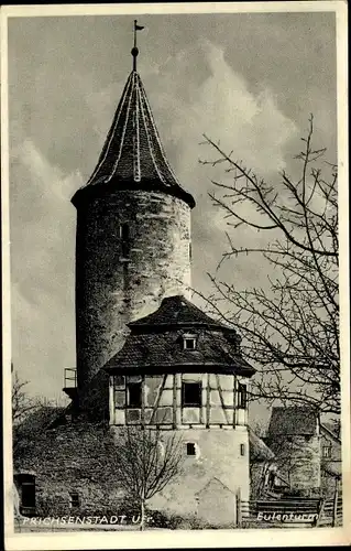 Ak Prichsenstadt in Unterfranken, Eulenturm