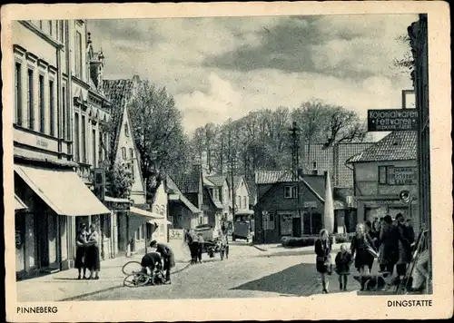 Ak Pinneberg in Schleswig Holstein, Dingstätte, Fahrradunfall auf der Straße, Kinder