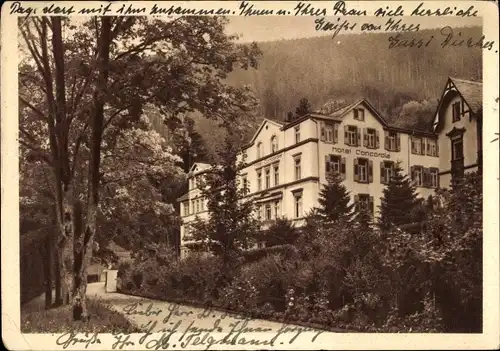 Ak Bad Wildbad im Schwarzwald, Hotel Concordis am Kurpark