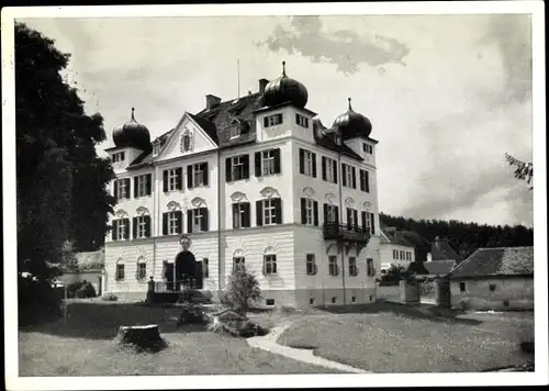 Ak Wollmetshofen Fischach in Schwaben, Johanniter Heim, Schloss Elmischwang