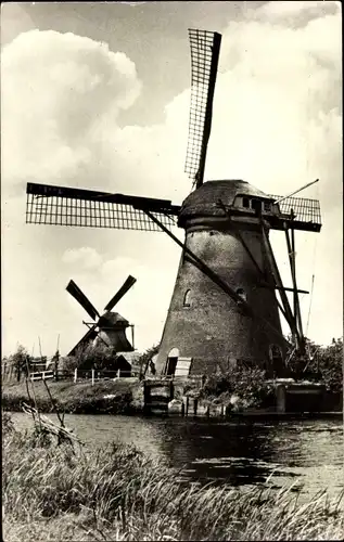 Ak Kinderdijk Molenwaard Südholland Niederlande, Molenlandschap