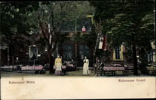 Ak Rabenau im Erzgebirge, Rabenauer Mühle im Rabenauer Grund