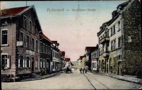 Ak Mutterstadt in der Pfalz, Neustädter Straße, Gasthaus