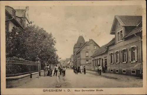 Ak Griesheim bei Darmstadt, Neue Darmstädter Straße
