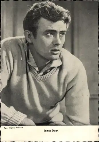 Ak Schauspieler James Dean, Jenseits von Eden, Portrait