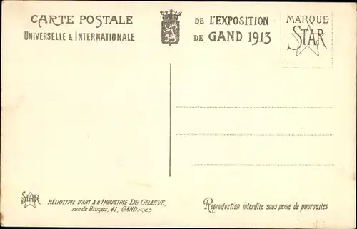 Ak Exposition Universelle de Gand 1913, Les Pavillons de l'Italie et de l'Alimentation Francaise