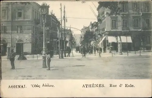 Ak Athen Griechenland, Rue d'Eole