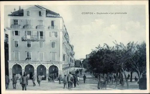 Ak Korfu Griechenland, La promenade