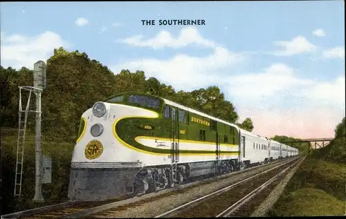Ak US Amerikanische Eisenbahn, The Southerner, Diesel Lokomotive