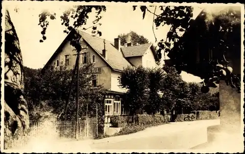 Foto Ak Kudowa Zdrój Bad Kudowa Niederschlesien, Hotel Grünes Tal
