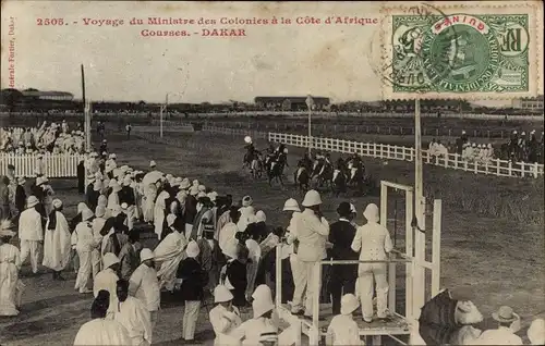 Ak Dakar Senegal, Voyage du Ministre des Colonies a la Cote d'Afrique