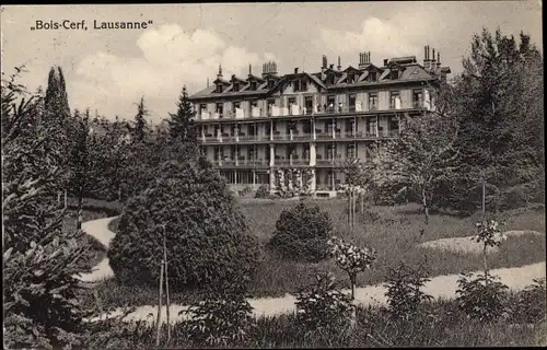 Ak Lausanne Kt. Waadt Schweiz, Bois Cerf Klinik