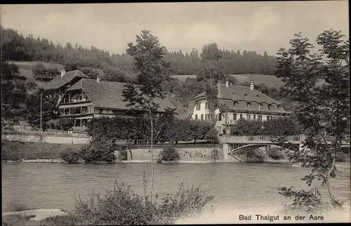 Ak Bad Thalgut an der Aare Kanton Bern, Blick auf den Ort, Gasthaus