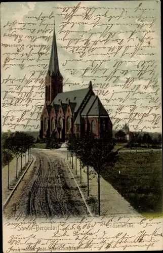 Ak Hamburg Bergedorf Lohbrügge Sande, Erlöserkirche