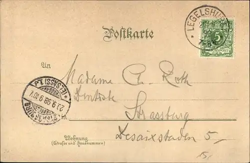 Litho Legelshurst Willstätt in Baden, Trachten, Gasthaus Rappen, Brauerei, Gasthaus Krone