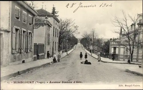 Ak Mirecourt Lothringen Vosges, Avenue Jeanne d'Arc