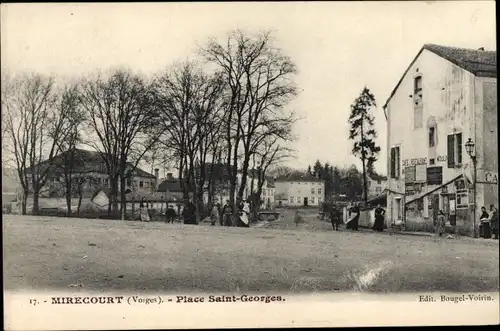 Ak Mirecourt Lothringen Vosges, Place Saint Georges