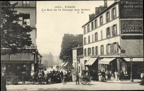Ak Paris X, Rue de la Grange aux Belles
