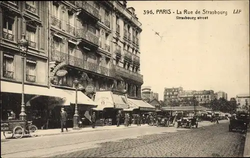Ak Paris X, La Rue de Strasbourg