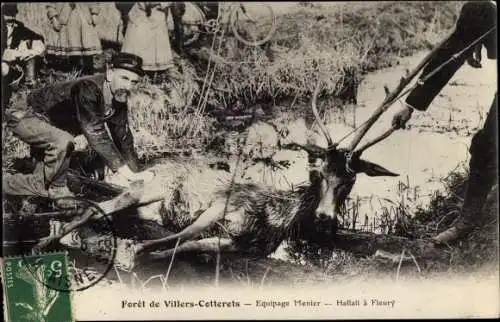 Ak Fleury Aisne, Equipage Menier, Hallali