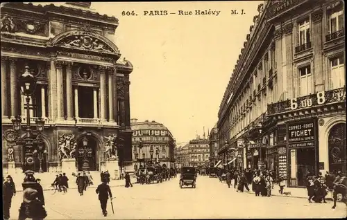 Ak Paris IX. Arrondissement Opéra, Rue Halevy, Coiffres-Forts Fichet