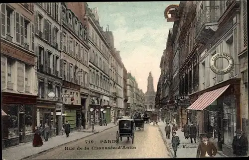 Ak Paris IX, Rue de la Chaussée d'Antin