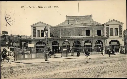 Ak Paris XII Reuilly, Gare de Vincennes