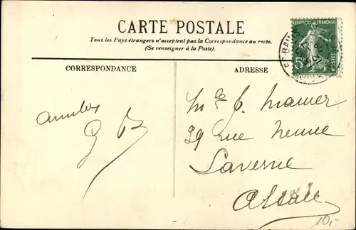 Ak Martigny les Bains Lothringen Vosges, Une Rue du Village