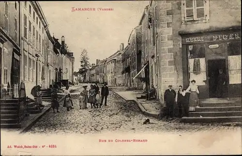 Ak Lamarche Lothringen Vosges, Rue du Colonel Renard