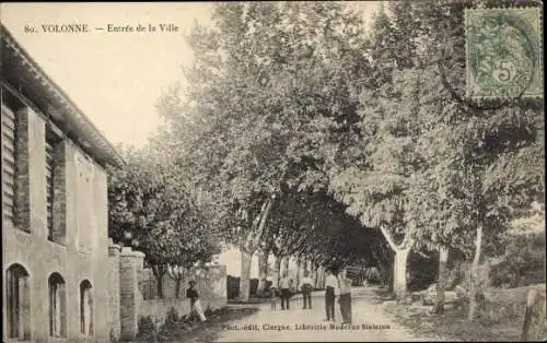 Ak Volonne Alpes de Haute Provence, Entrée de la Ville