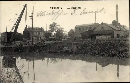Ak Attigny Ardennes, La Sucrerie