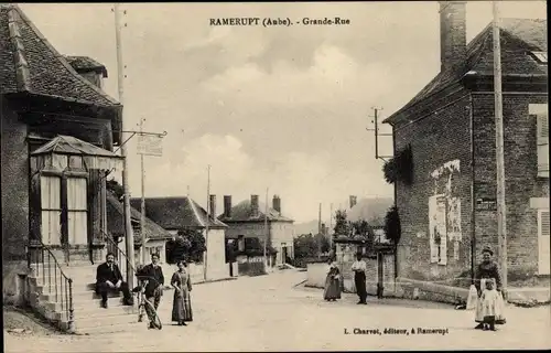 Ak Ramerupt Aube, Grande Rue