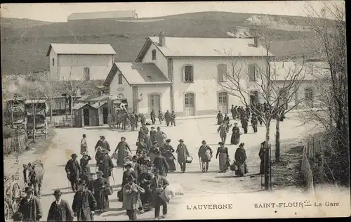 Ak Saint Flour Cantal, la Gare