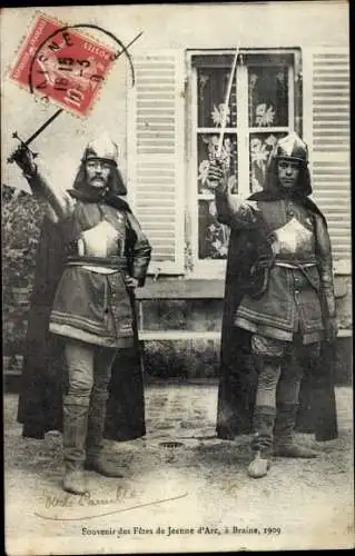 Ak Braine Aisne, Fetes de Jeanne d'Arc 1909