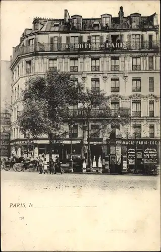 Ak Paris X., Hotel de Paris, Pharmacie