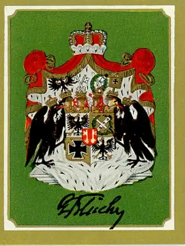 Sammelbild Ruhmreiche Deutsche Wappen Nr. 88, Gebhardt Lebrecht Fürst Blücher von Wahlstatt