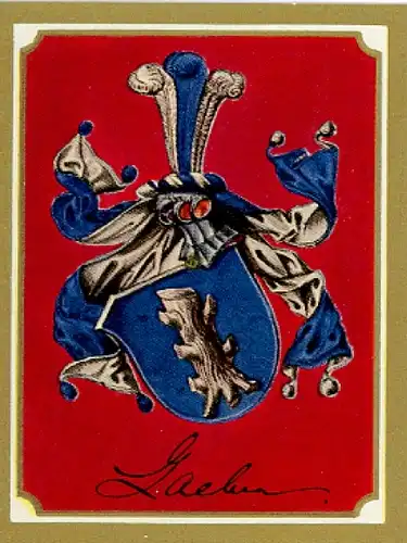 Sammelbild Ruhmreiche Deutsche Wappen Nr. 109, August Karl von Goeben, preußischer General
