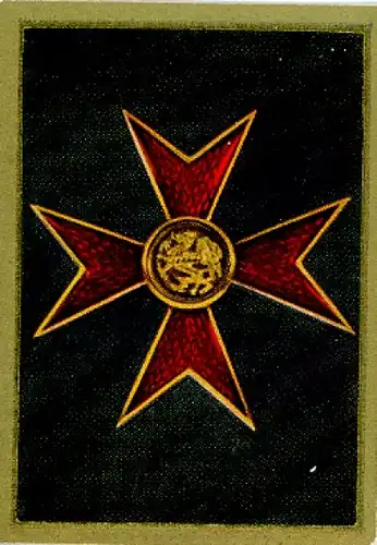 Sammelbild Orden, Verdienst Orden Nr. 136, Mecklenburg, Ehrenkreuz, Greifenorden