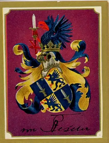 Sammelbild Ruhmreiche Deutsche Wappen Nr. 130, Hans Hartwig von Beseler, preußischer Generaloberst