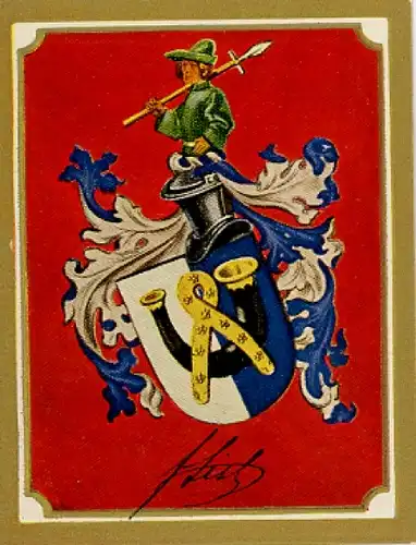 Sammelbild Ruhmreiche Deutsche Wappen Nr. 248, Friedrich List, Pionier des Eisenbahnwesen, Ökonom