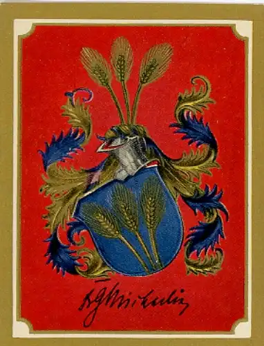 Sammelbild Ruhmreiche Deutsche Wappen Nr. 53, Georg Michaelis, Reichskanzler