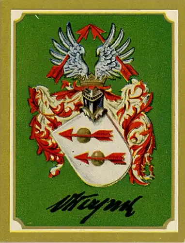 Sammelbild Ruhmreiche Deutsche Wappen Nr. 137, Remus von Woyrsch, preußischer Generalfeldmarschall